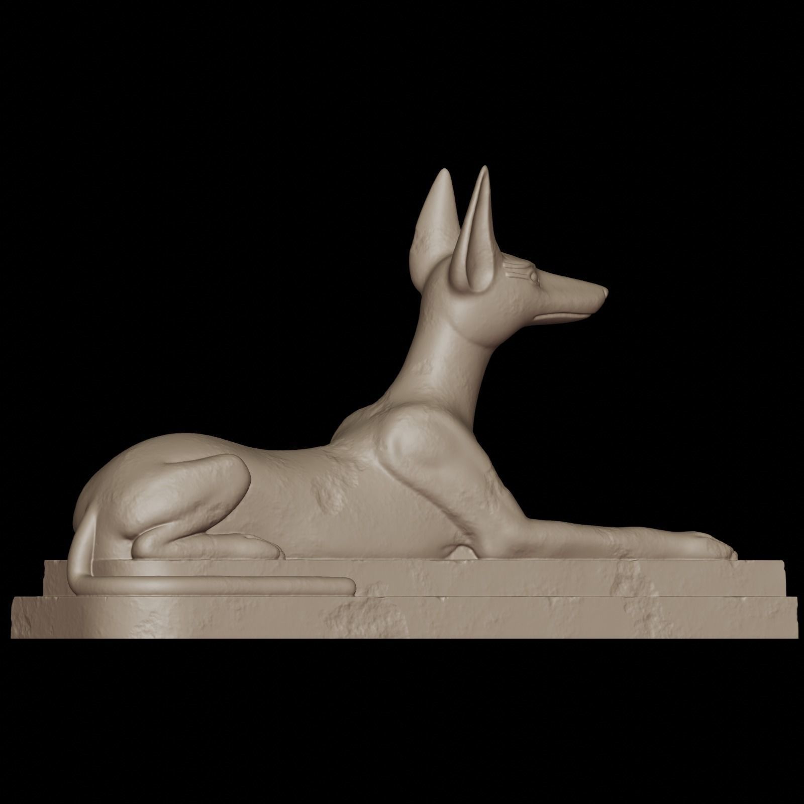 Anubis dog 3D print model_21