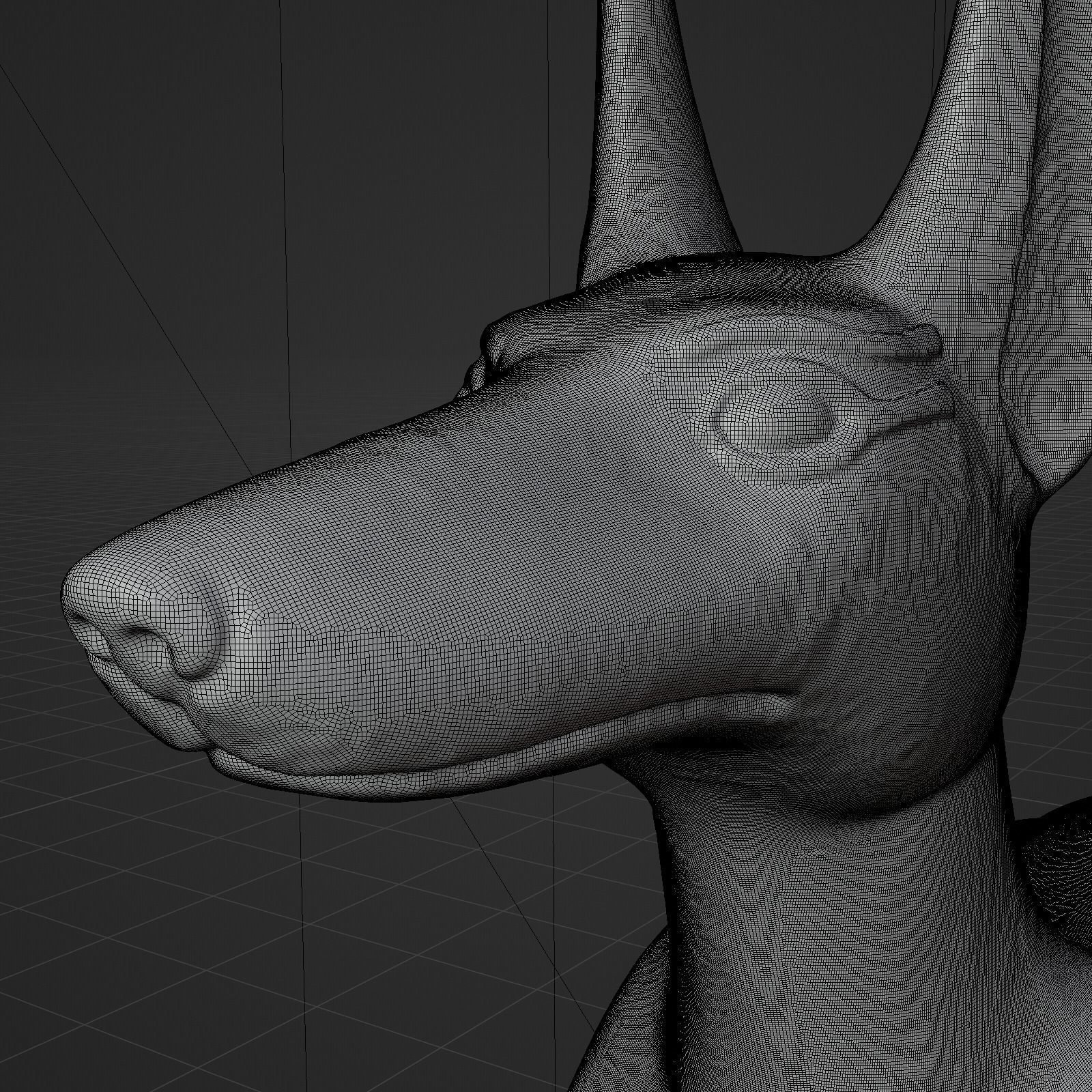 Anubis dog 3D print model_39