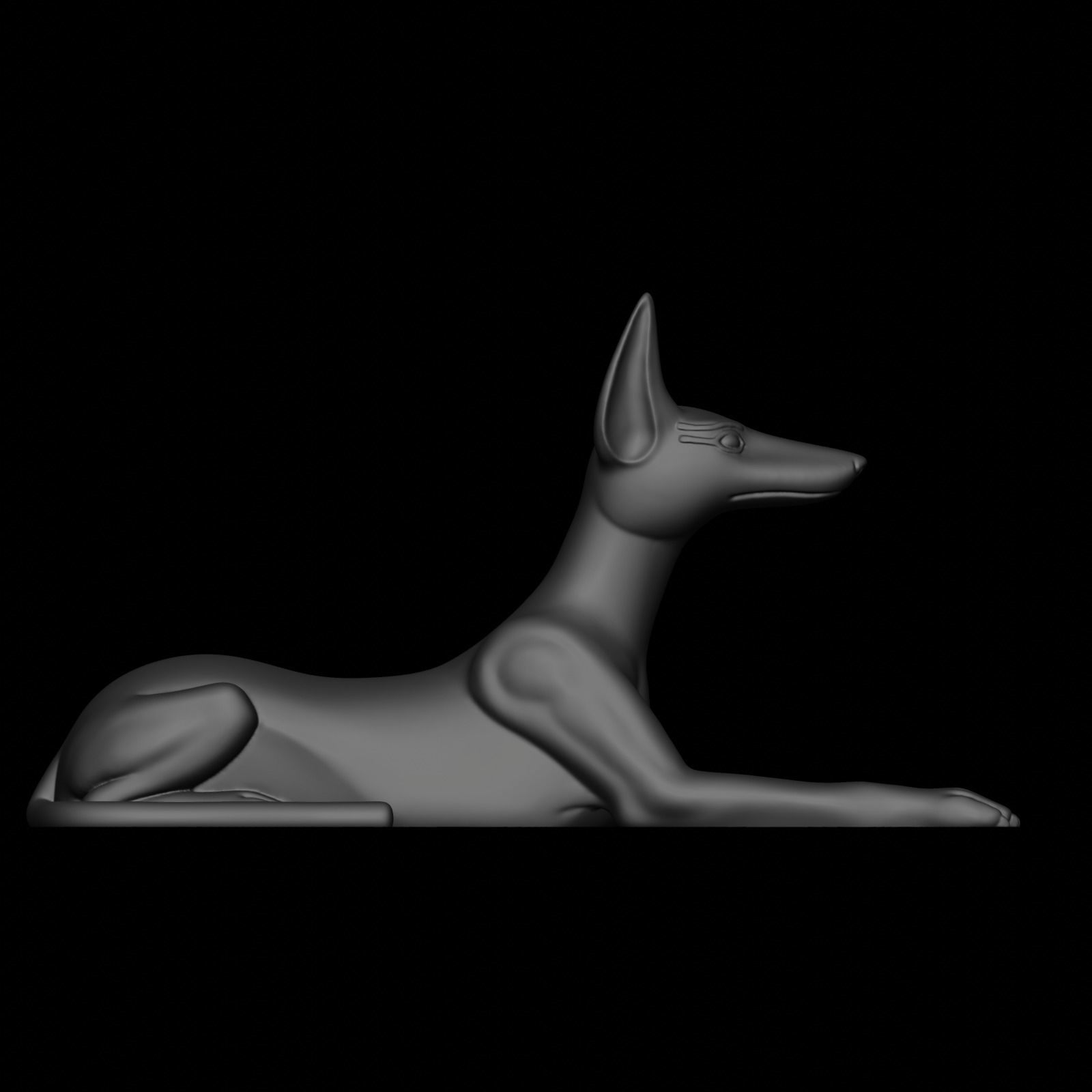 Anubis dog 3D print model_35