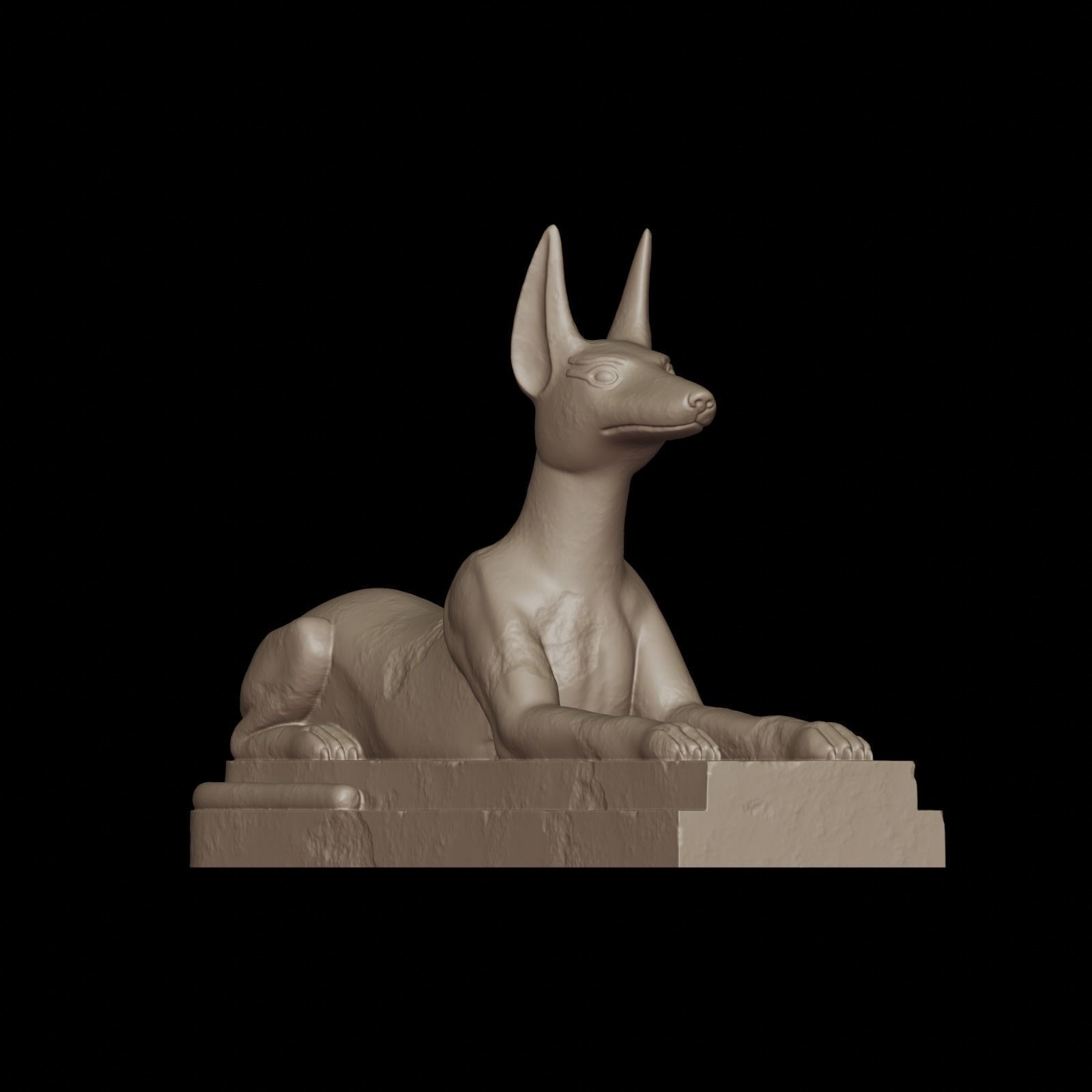Anubis dog 3D print model_24