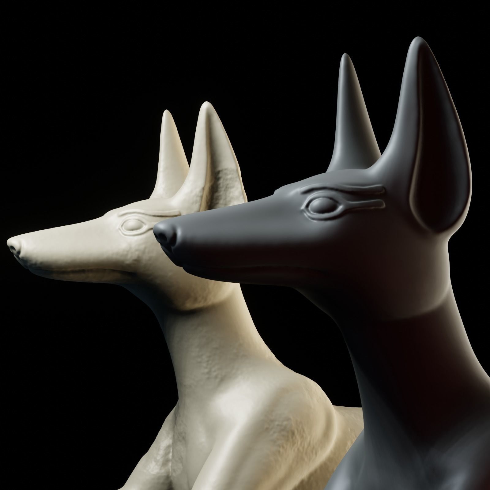 Anubis dog 3D print model_9