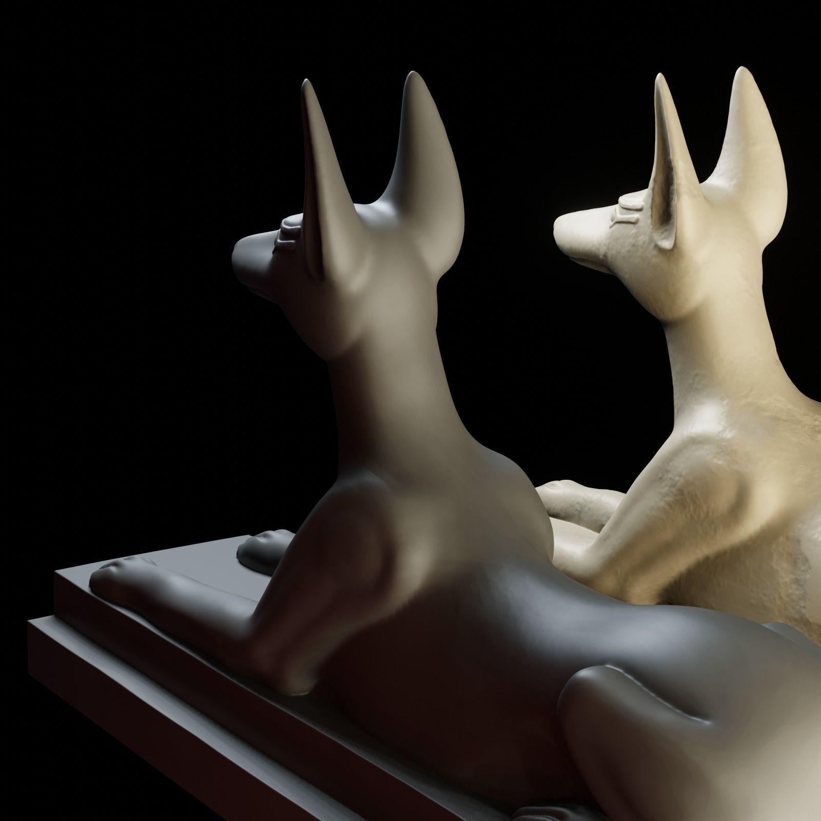 Anubis dog 3D print model_10