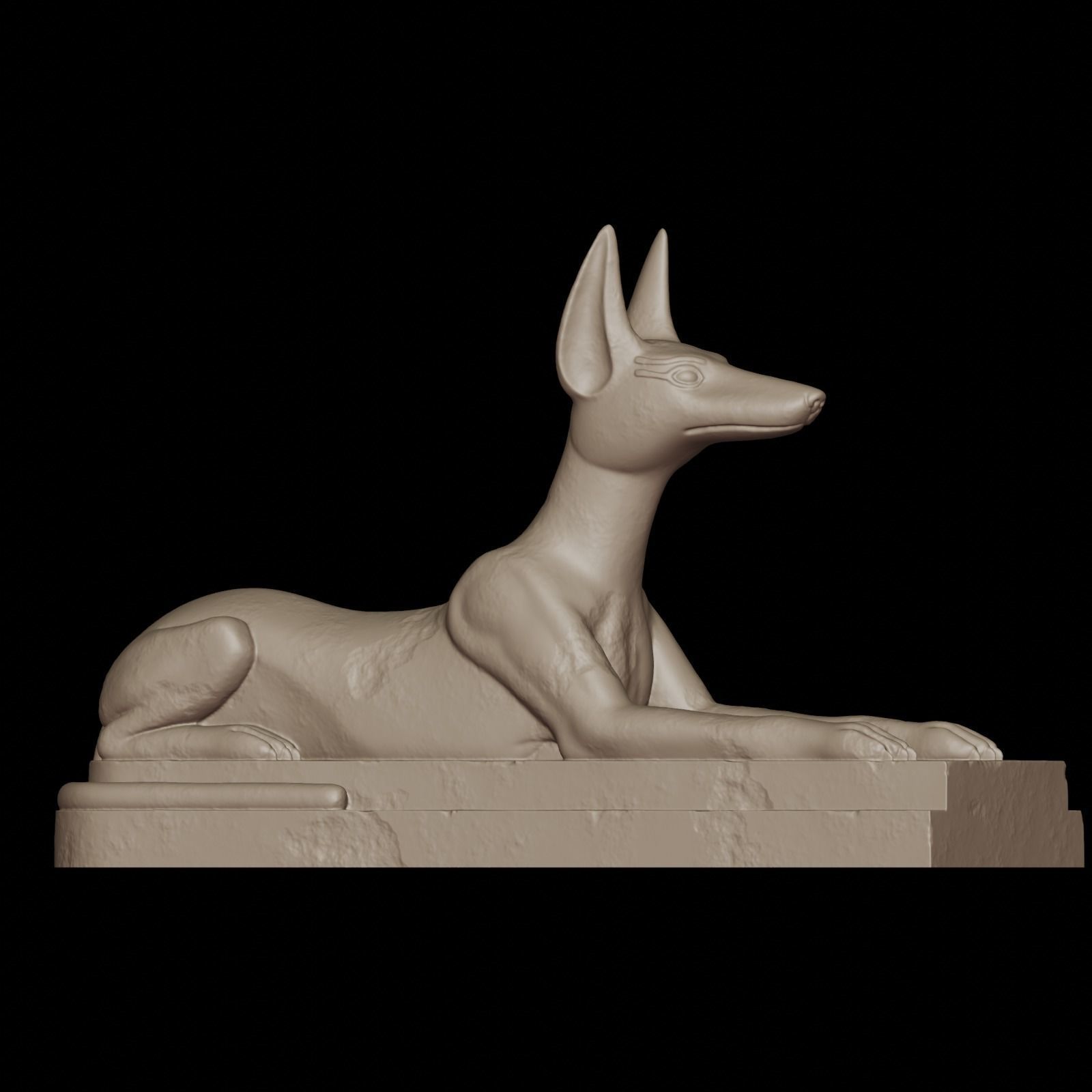 Anubis dog 3D print model_23