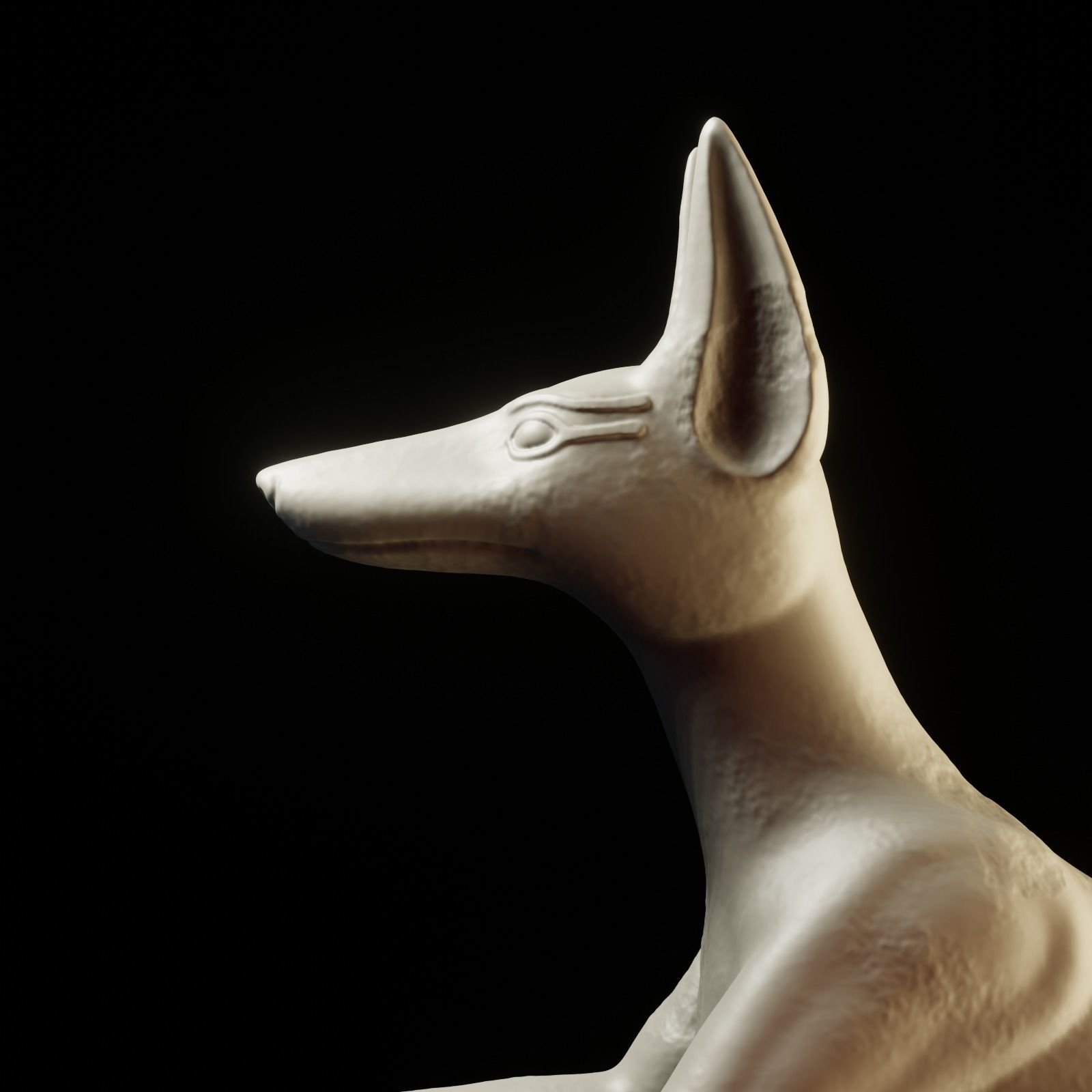 Anubis dog 3D print model_4