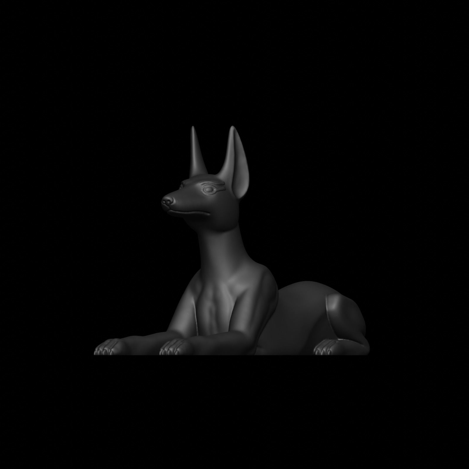 Anubis dog 3D print model_27