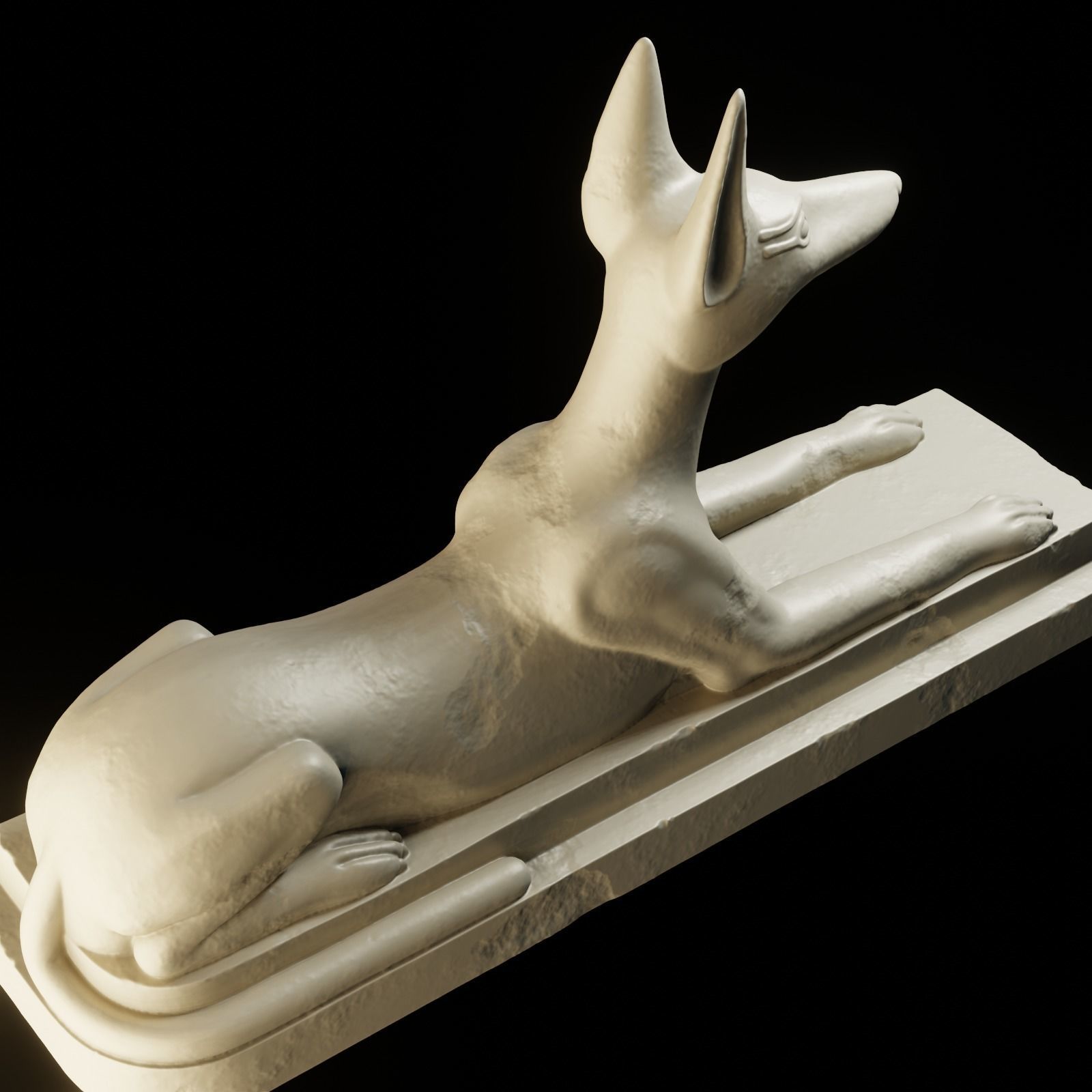 Anubis dog 3D print model_5