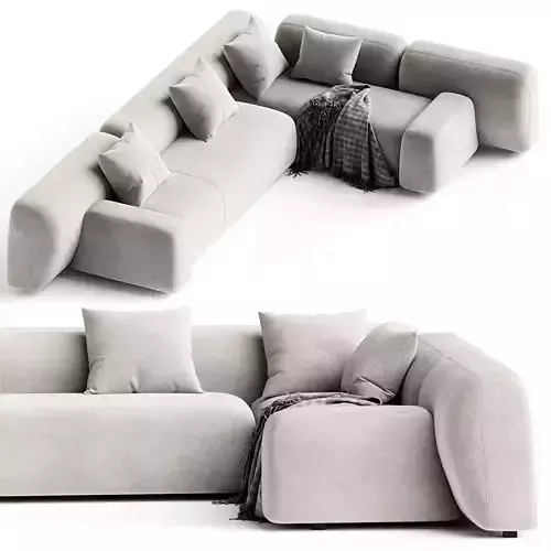 Suiseki Sofa cod SUI19DX composition