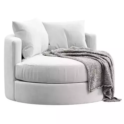 Balboa Upholstered Swivel Armchair