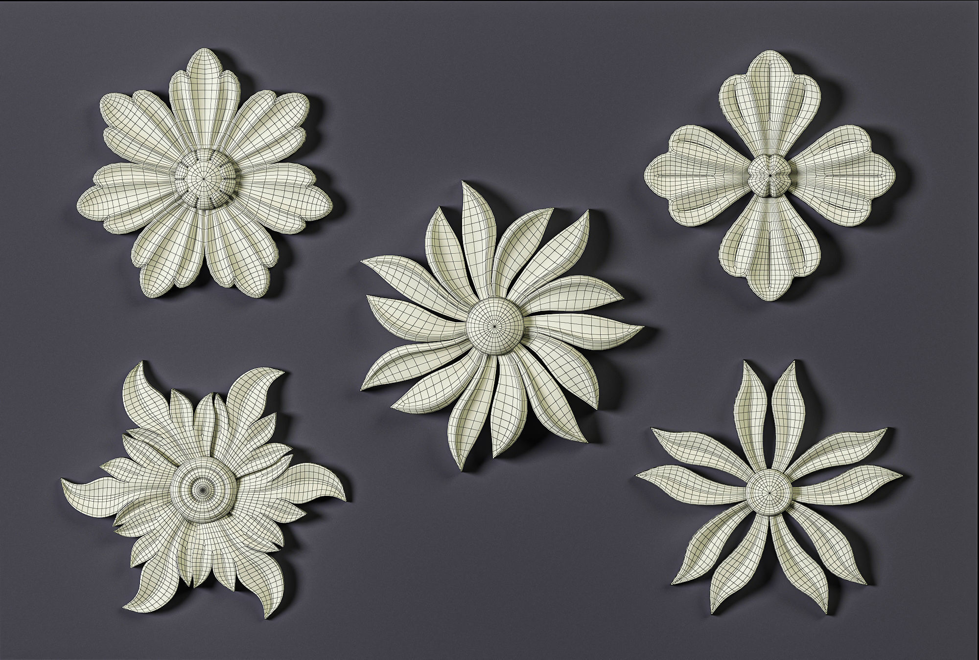 5 Free Architectural Kitbash Free 3D model_1