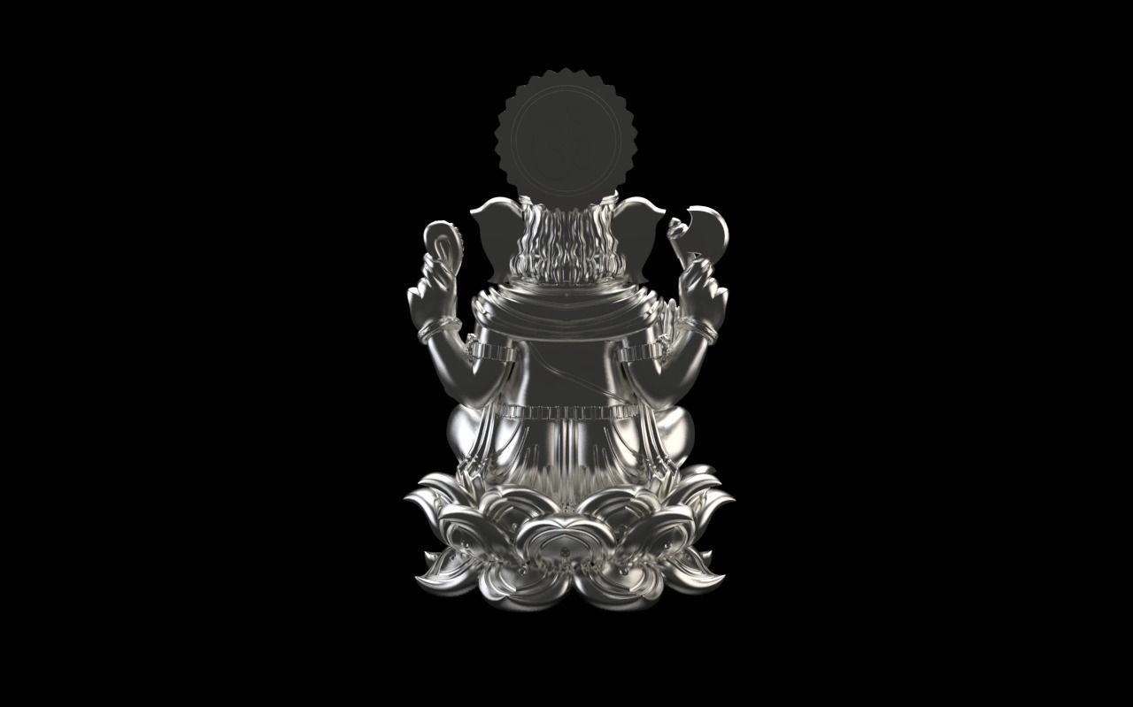 Loard Ganesh ji 3d Sculpture 3D print model_4