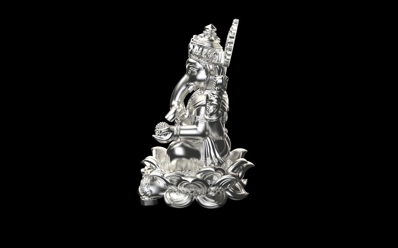 Loard Ganesh ji 3d Sculpture 3D print model_3