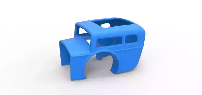 Shell of Front engine old school dragster Scale 1 to 25 3D print model