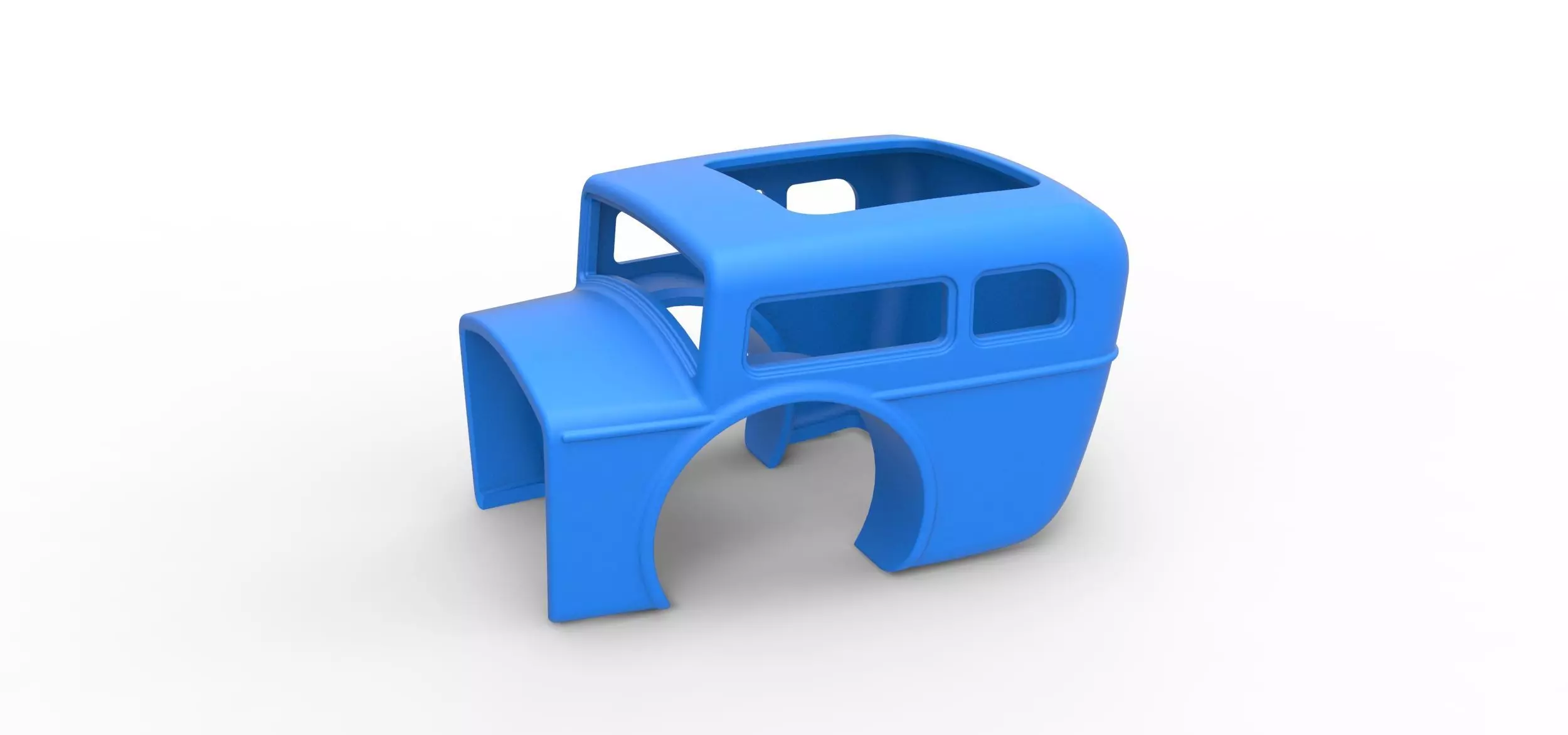 Shell of Front engine old school dragster Scale 1 to 25 3D print model_0