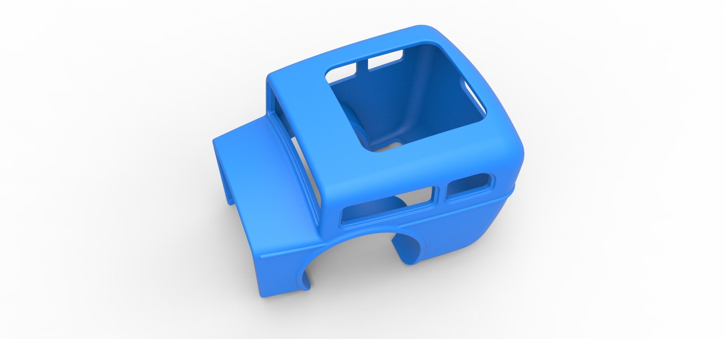 Shell of Front engine old school dragster Scale 1 to 25 3D print model_3