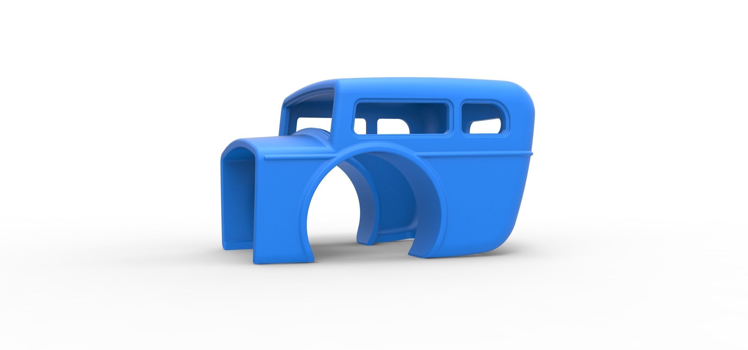 Shell of Front engine old school dragster Scale 1 to 25 3D print model_1