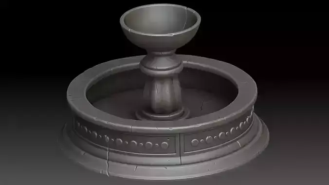Stylized fountain
