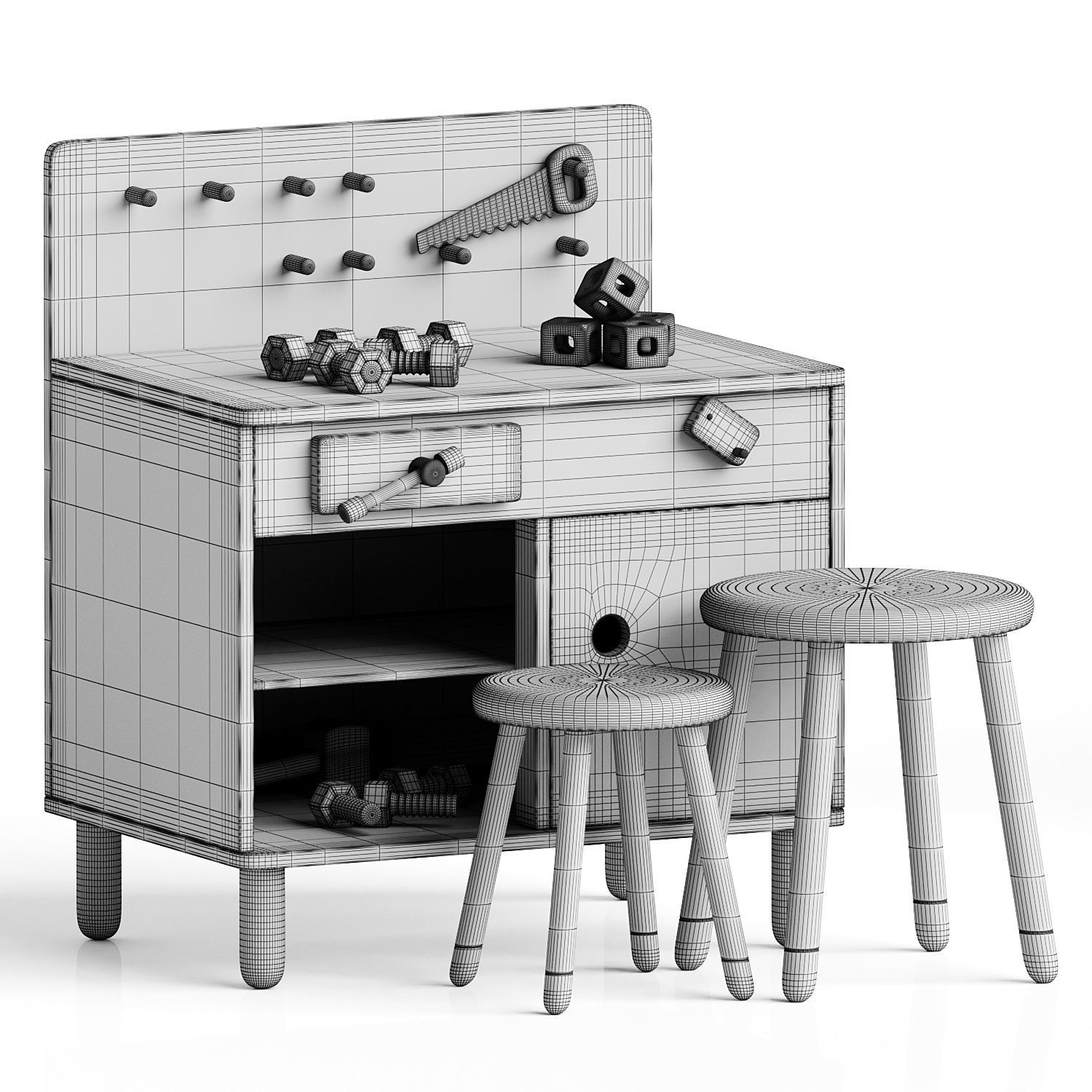 Flexa The Workbench 3D model_3