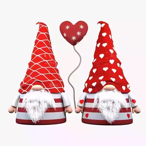 valentine christmas gnomes