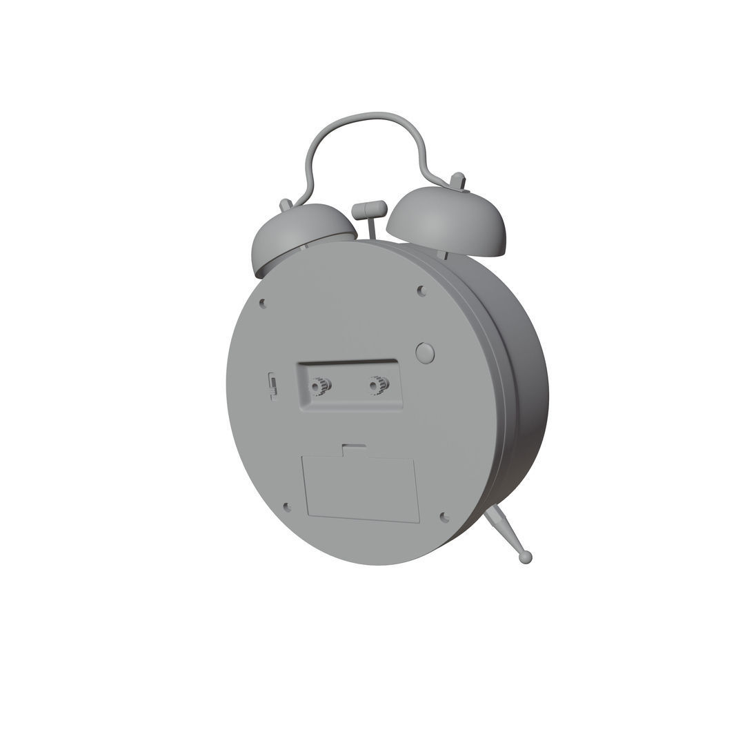 Analog Alarm Clock 3D model_5