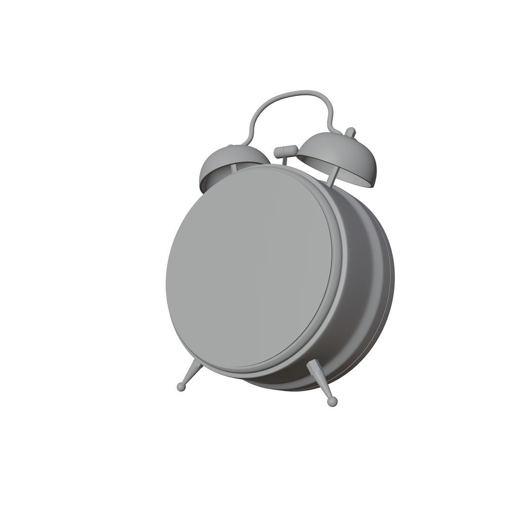 Analog Alarm Clock 3D model_3