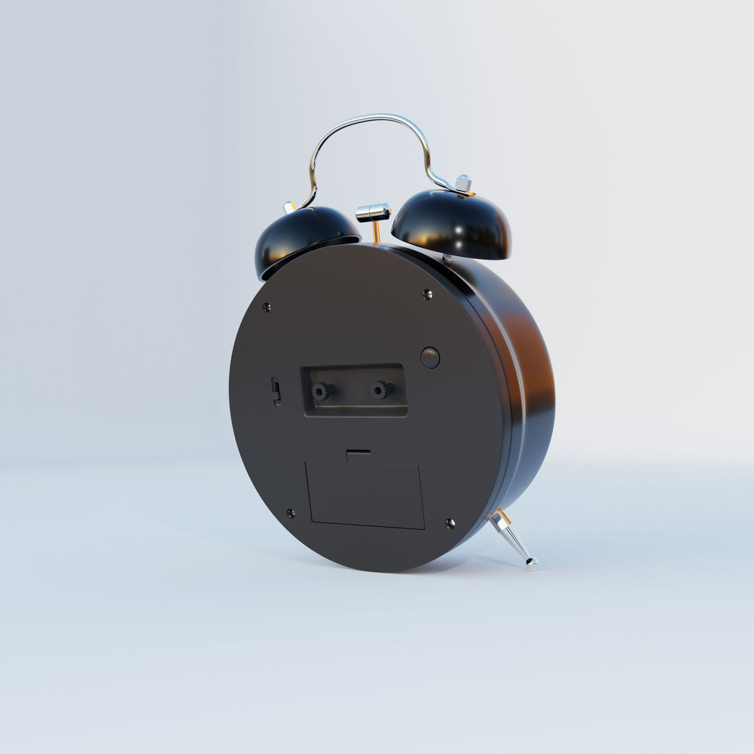 Analog Alarm Clock 3D model_4