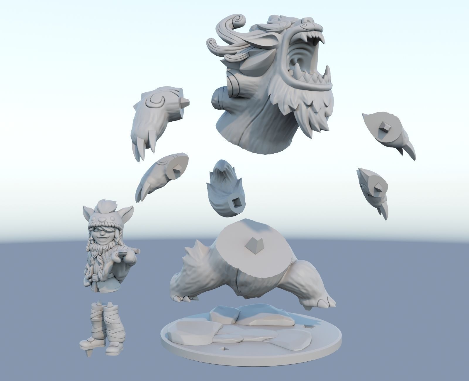 Nunu and Willump 3D Print Model from League of Legends 3D print model_2