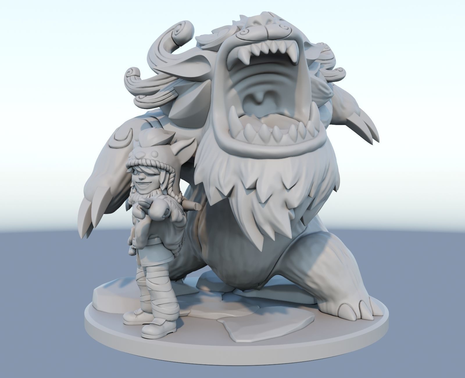Nunu and Willump 3D Print Model from League of Legends 3D print model_3