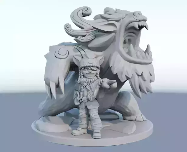 Nunu and Willump 3D Print Model from League of Legends