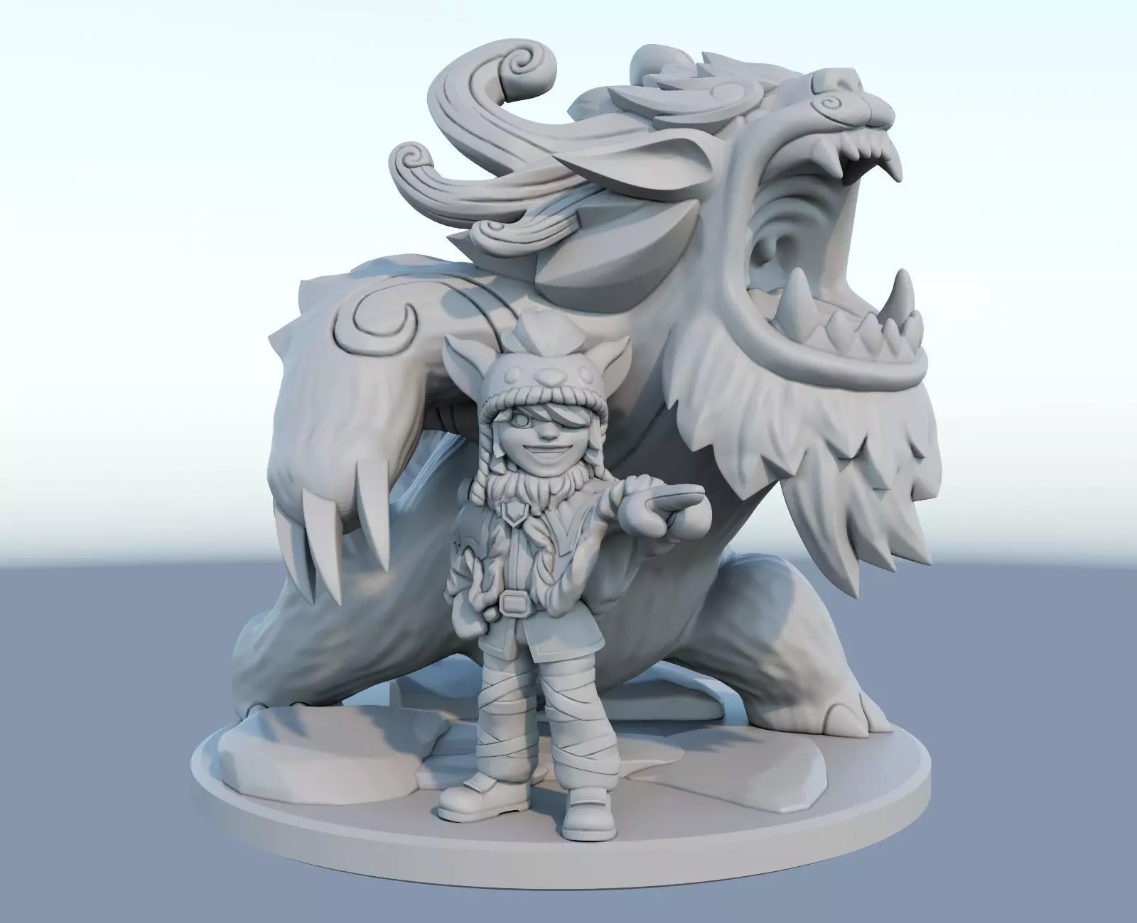 Nunu and Willump 3D Print Model from League of Legends 3D print model_0