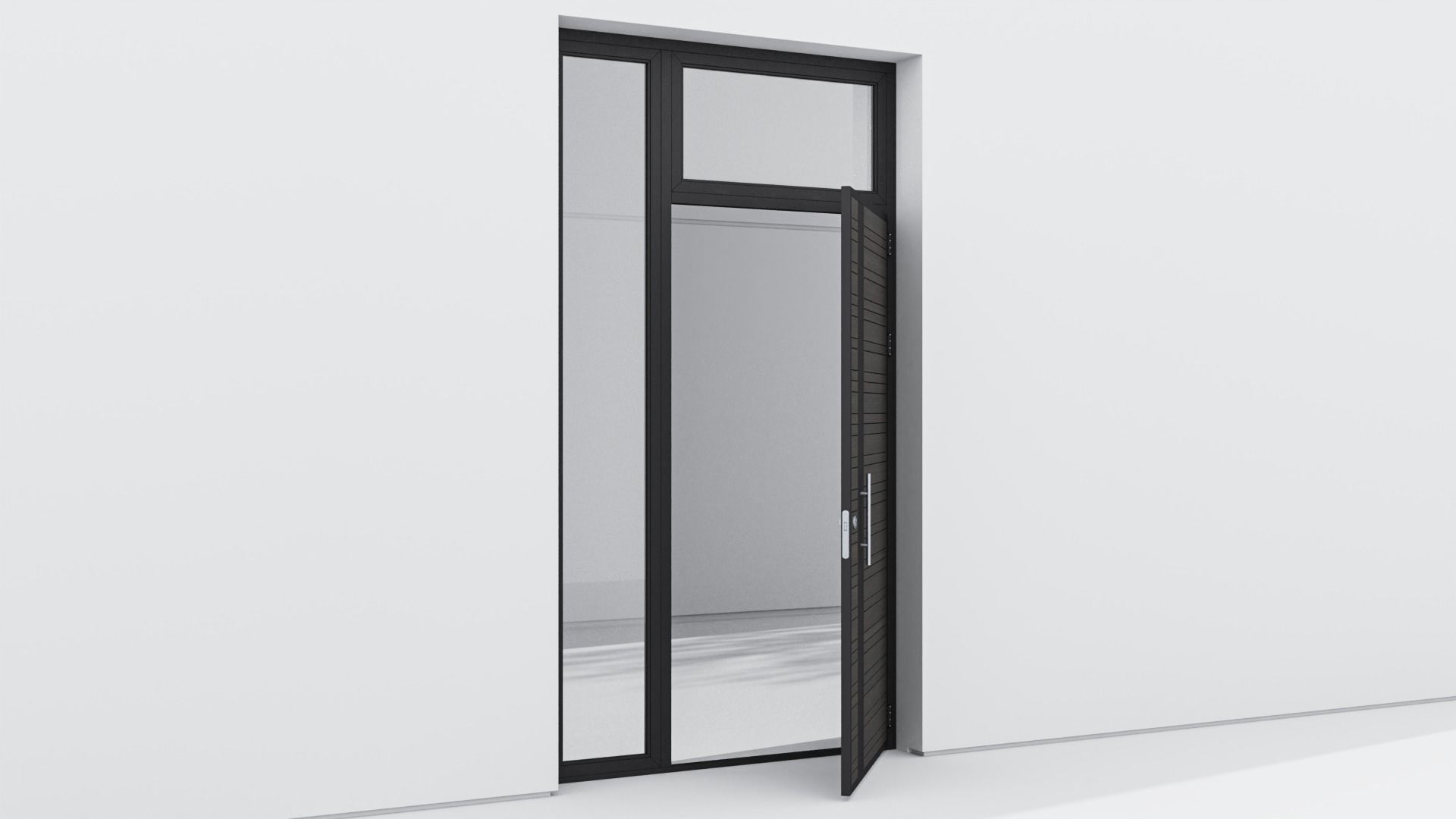 Aluminium door 66 3D model_3
