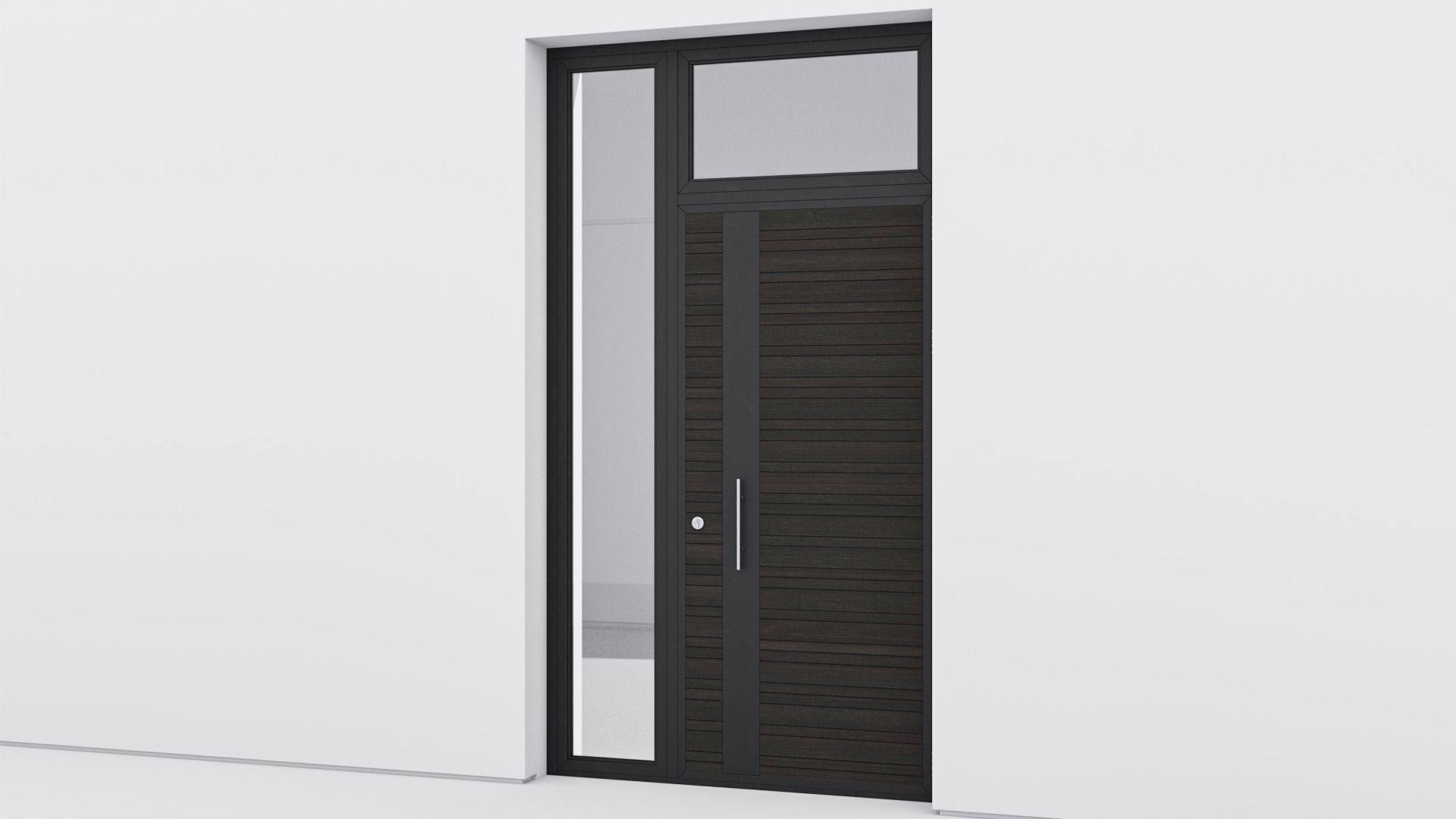 Aluminium door 66 3D model_2