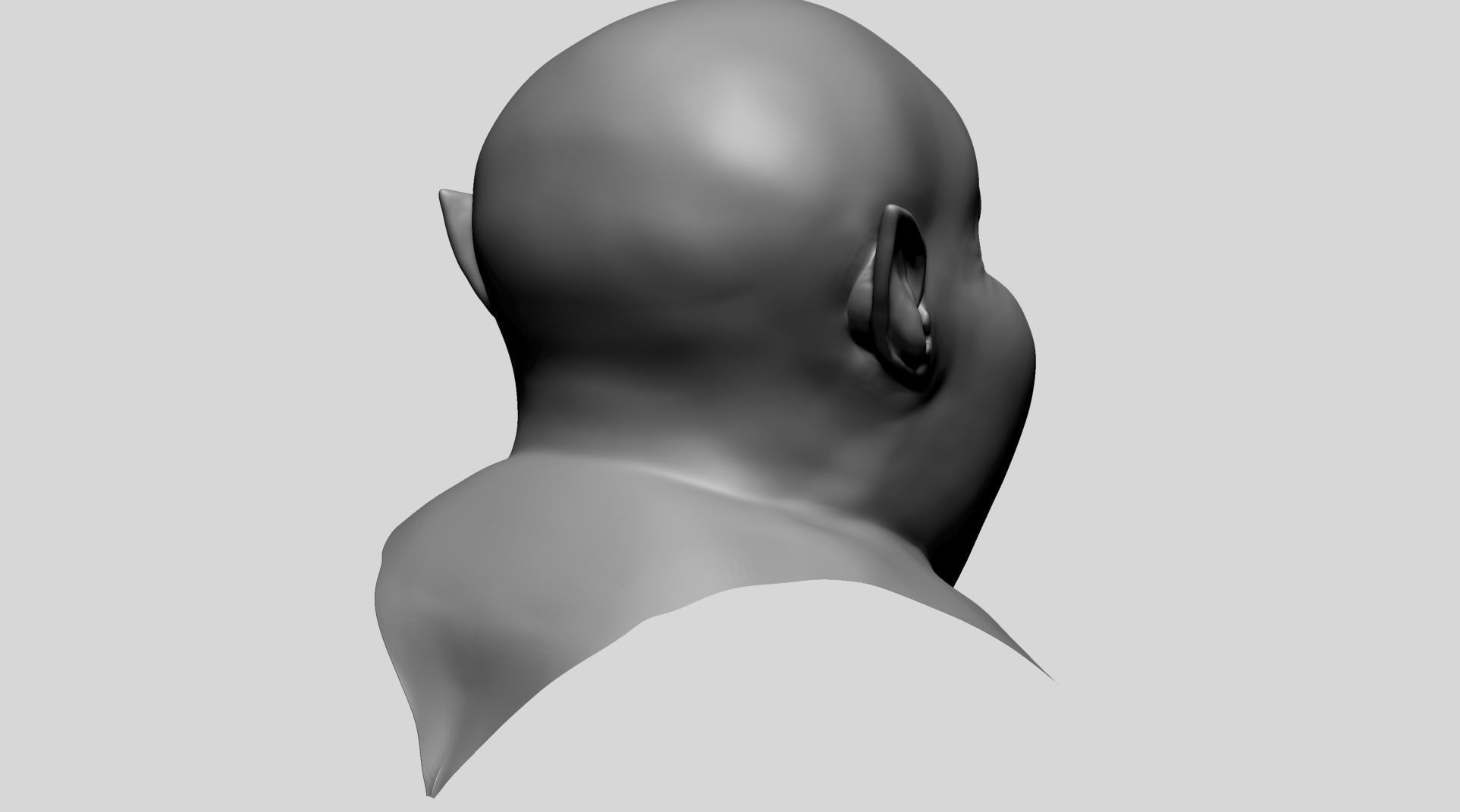 Creature Head Z 3D model_2