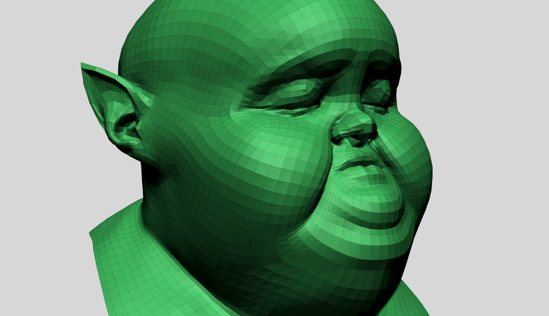 Creature Head Z 3D model_10