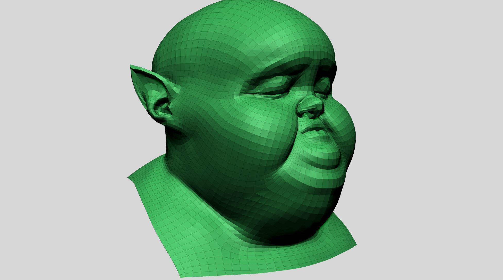 Creature Head Z 3D model_11