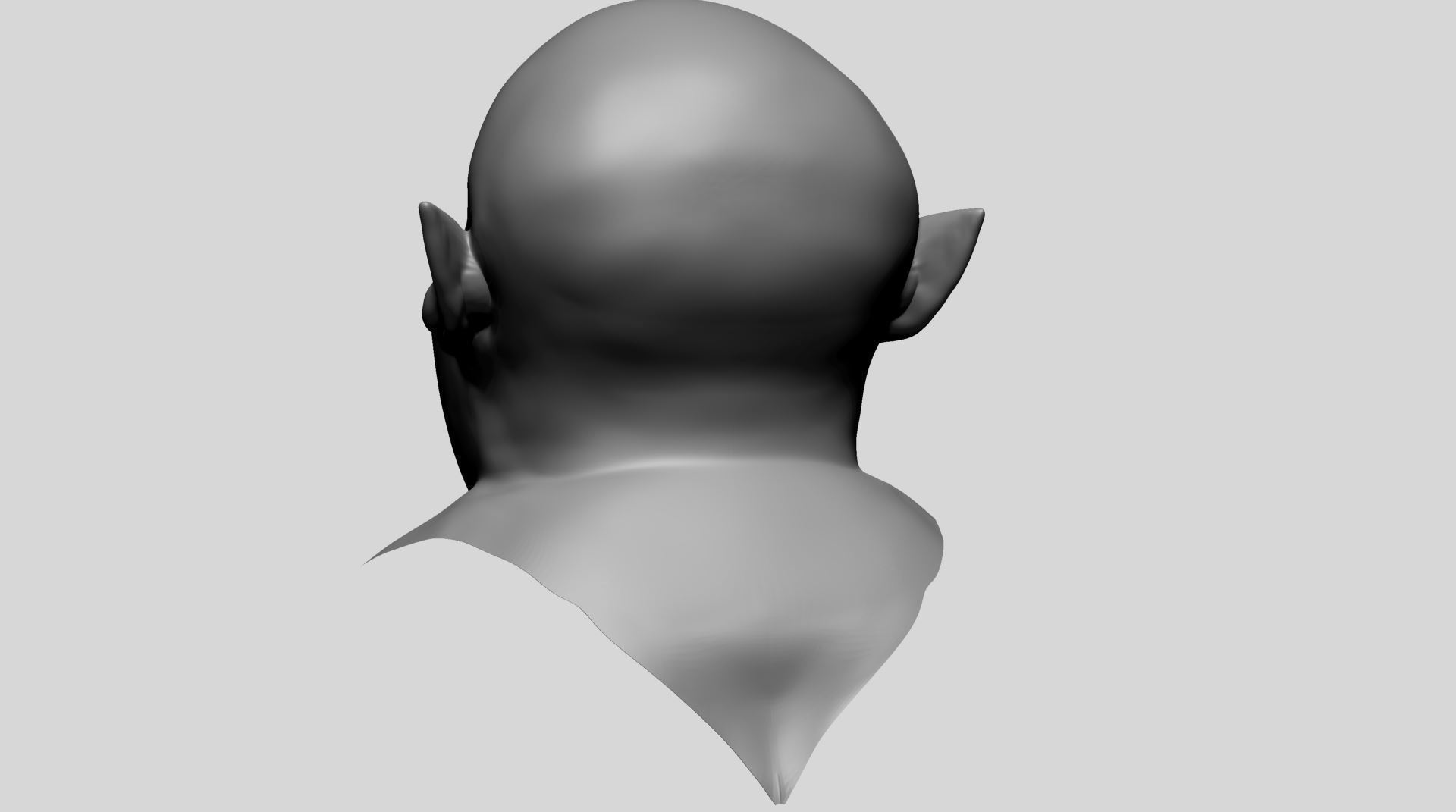 Creature Head Z 3D model_3