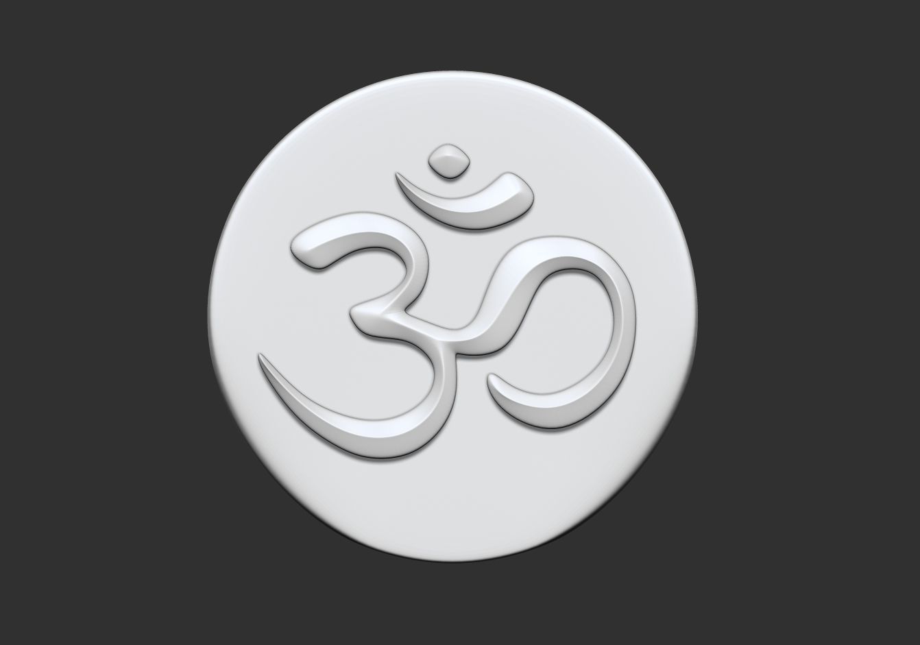 OM Model symbol Free 3D print model_3