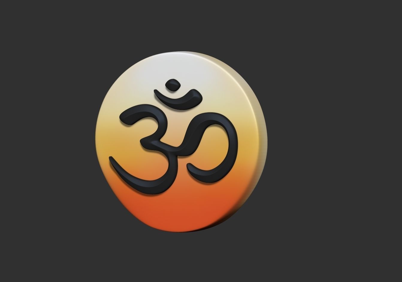 OM Model symbol Free 3D print model_2
