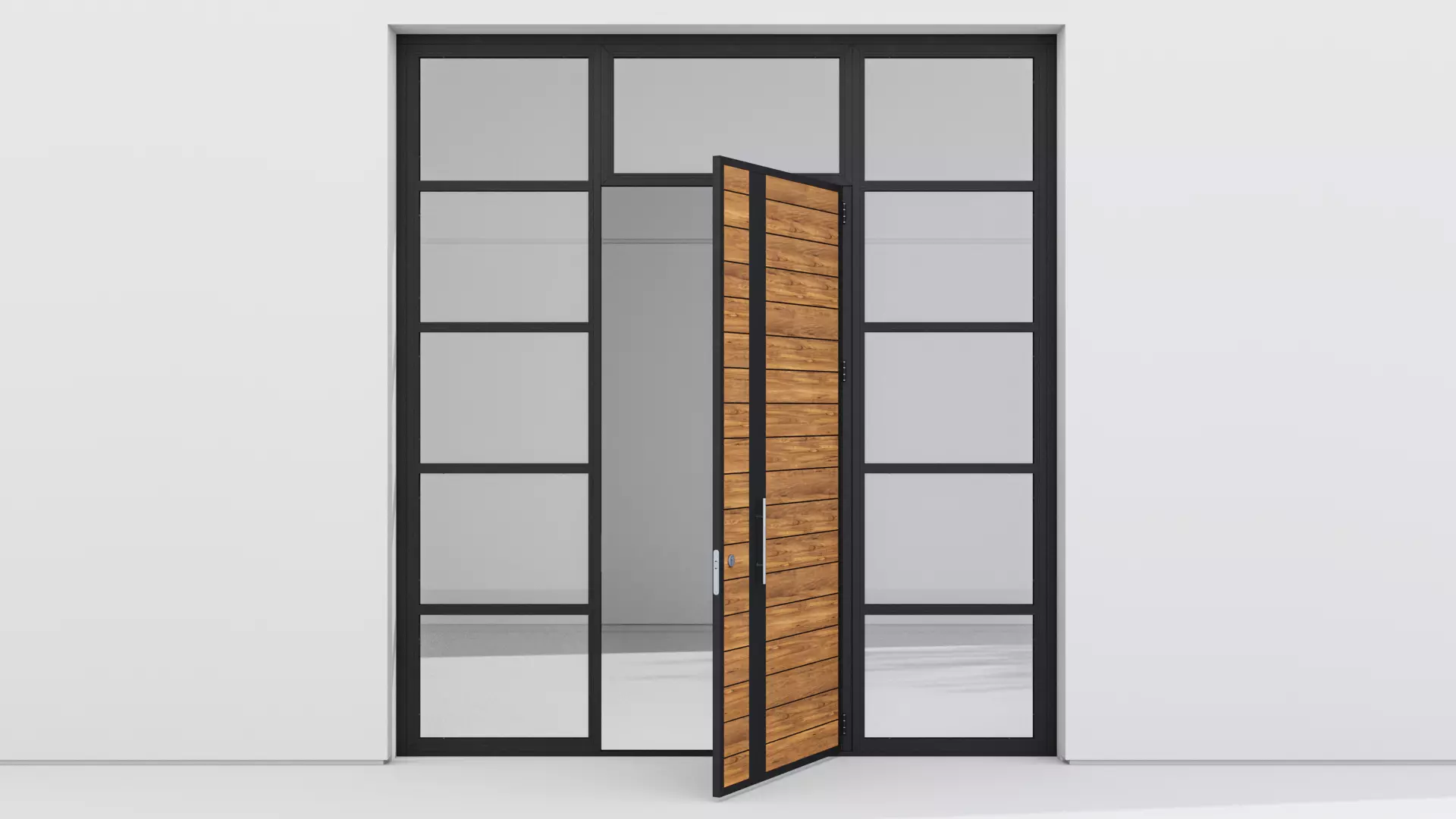 Aluminium door 65 3D model_0