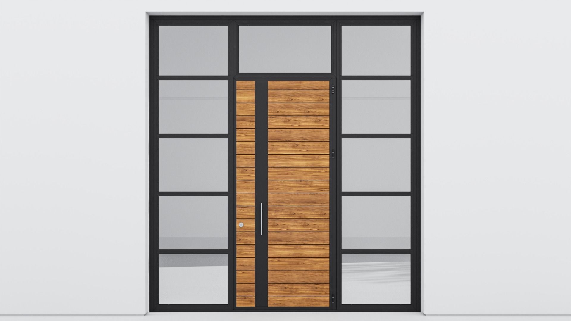 Aluminium door 65 3D model_1