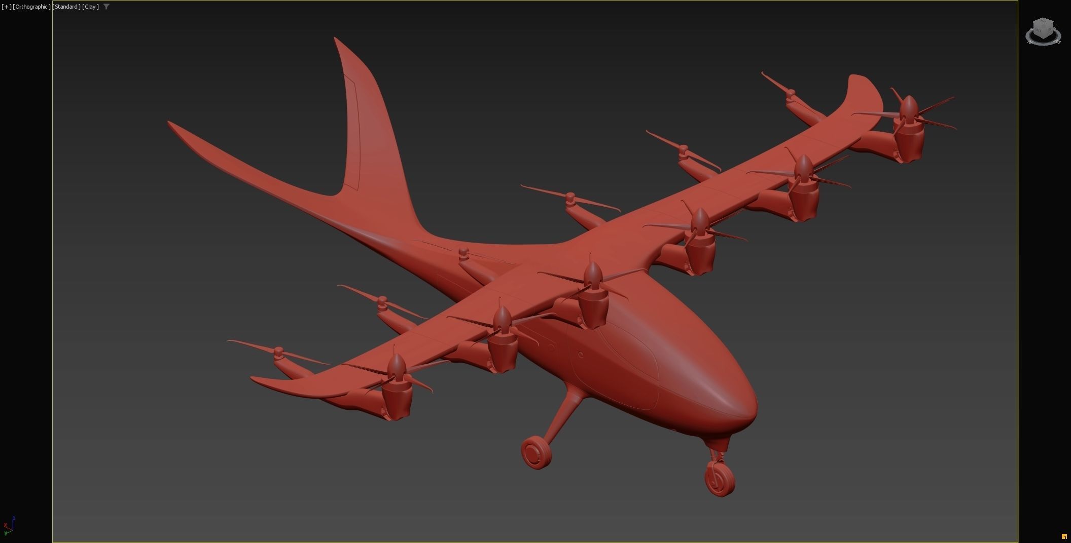 eVTOL Aircraft  3D model_11