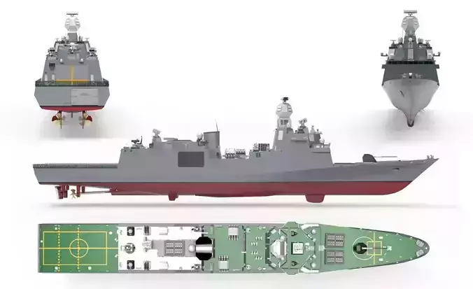 Frigate FFG X 3D model