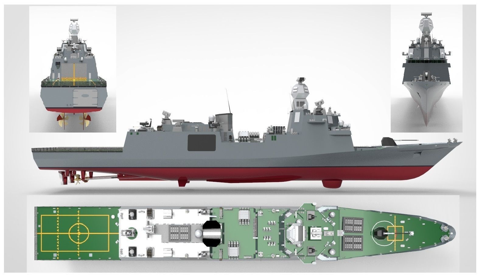 Frigate FFG X 3D model_12