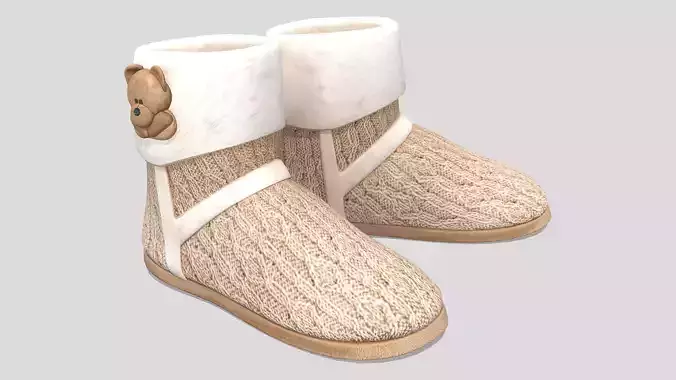 Knitted Boots Slippers