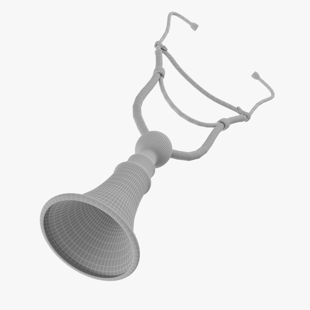 Old stethoscope 3D model_4
