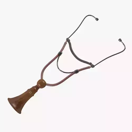 Old stethoscope 3D model