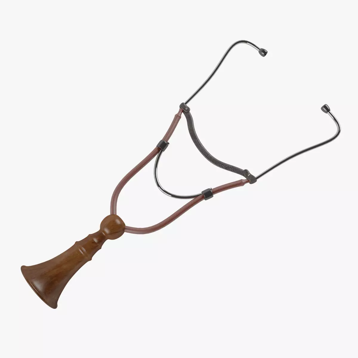 Old stethoscope 3D model_0