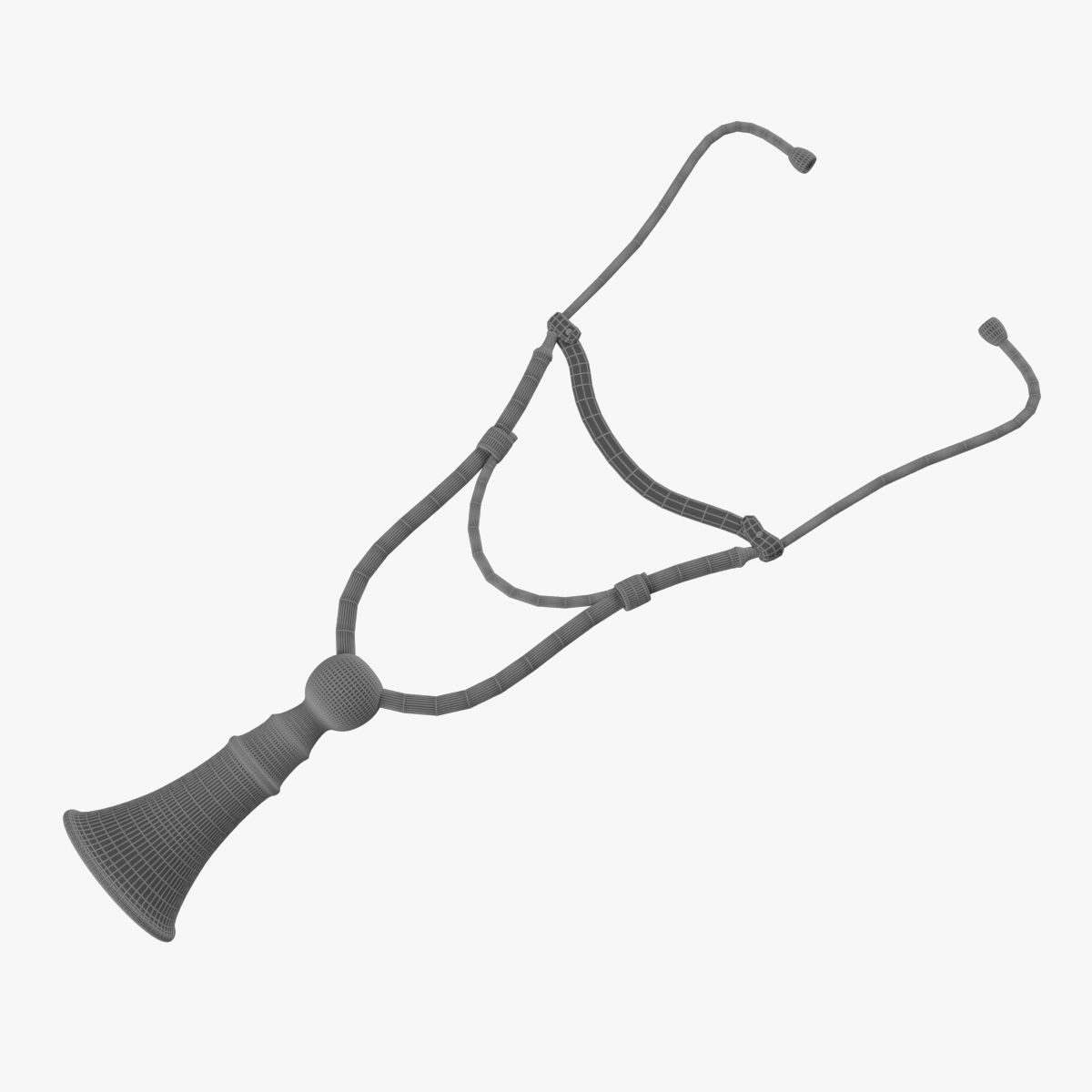 Old stethoscope 3D model_5