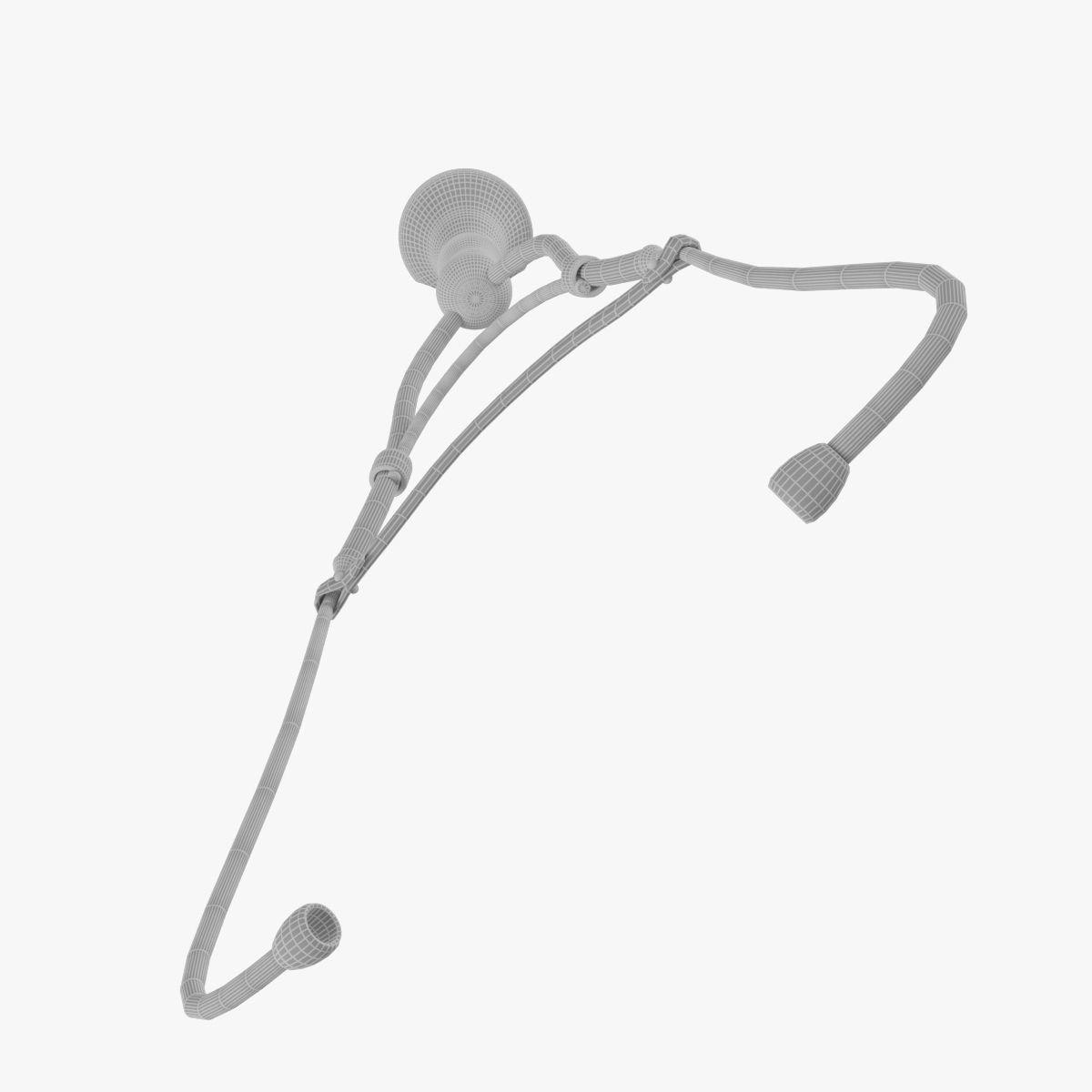 Old stethoscope 3D model_6