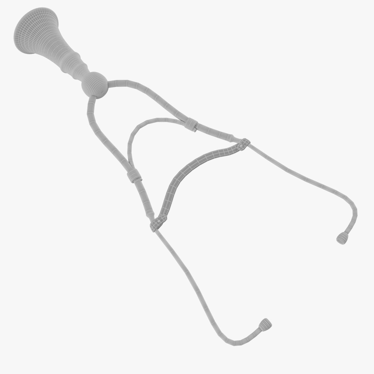 Old stethoscope 3D model_7