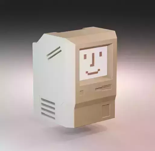 90s Macintosh style keycap 3D print model